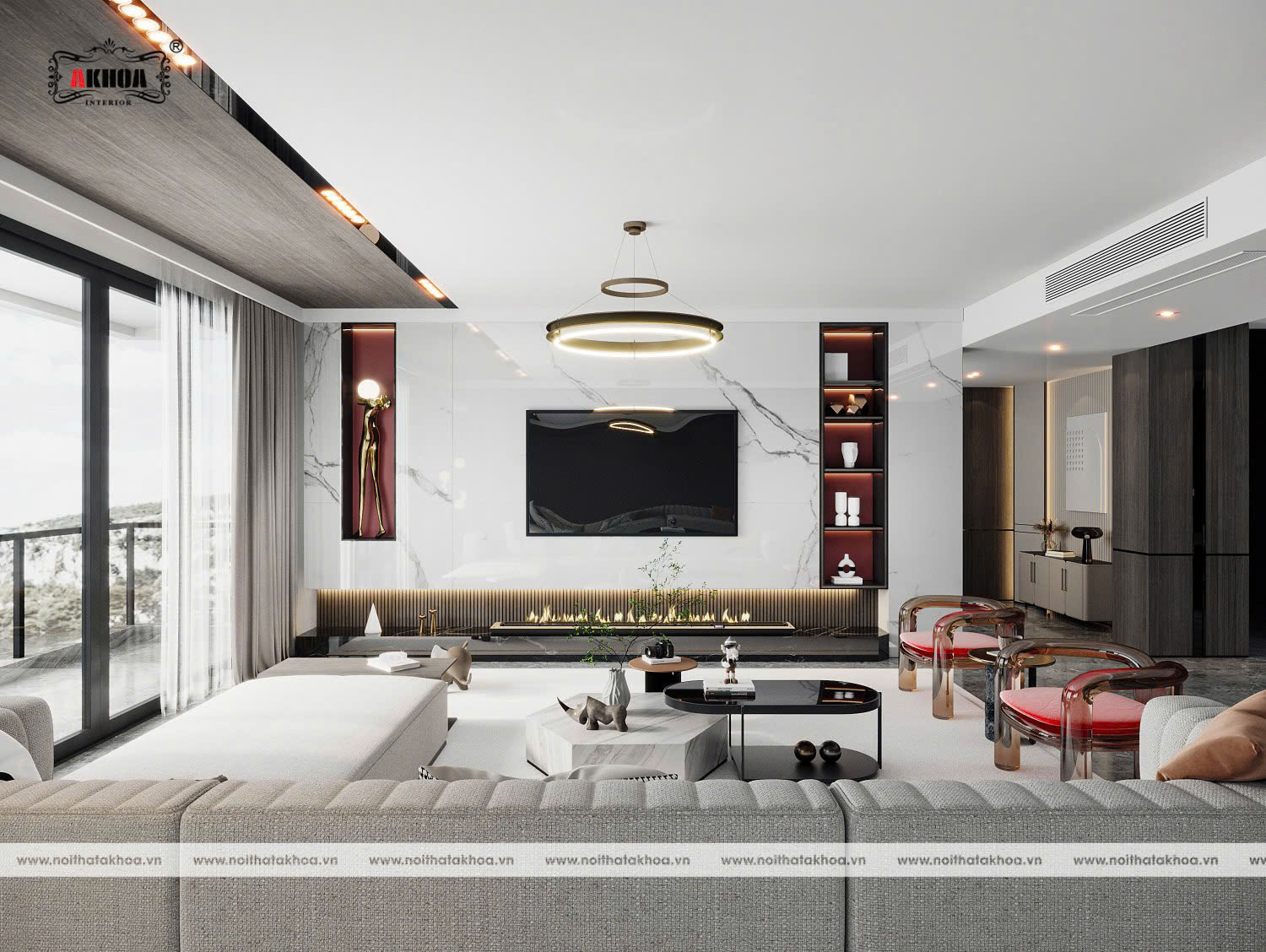 mau tam op than tre akhoa phong khach chung cu